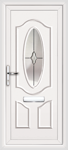 Haringley Pompei light grey upvc front door